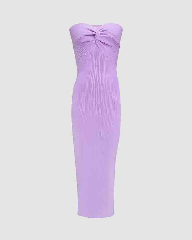 Jugoo Maxi Ribbed Tube Dress