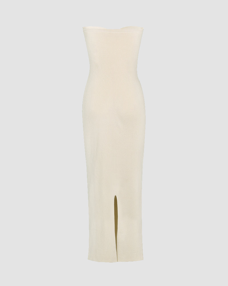 Jugoo Maxi Ribbed Tube Dress