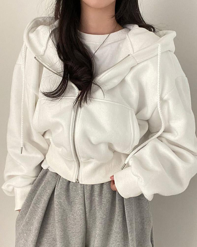 Oversized Zip Up Hoodie